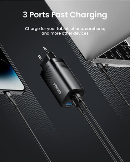 65W GaN USB Type C Fast Charger For Laptop PPS 45W PD QC 3.0 Quick Charge For iPhone 14 13  Samsung Xiaomi Realme Phone Charger