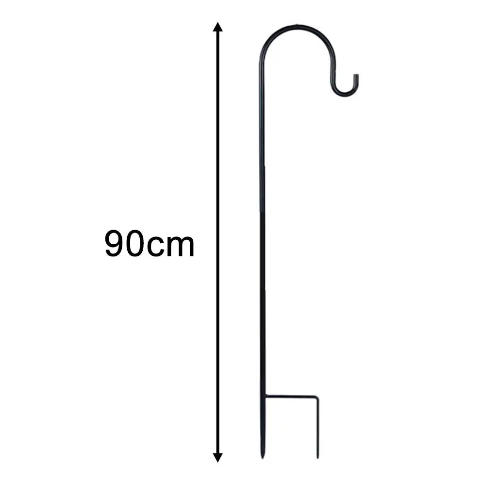 90/100/120cm Shepherd Hooks Plant Hook Craft Hook For Hanging Solar Lights Bird Feeders﻿ Outdoor Yard Garden Decor