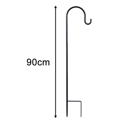 90/100/120cm Shepherd Hooks Plant Hook Craft Hook For Hanging Solar Lights Bird Feeders﻿ Outdoor Yard Garden Decor