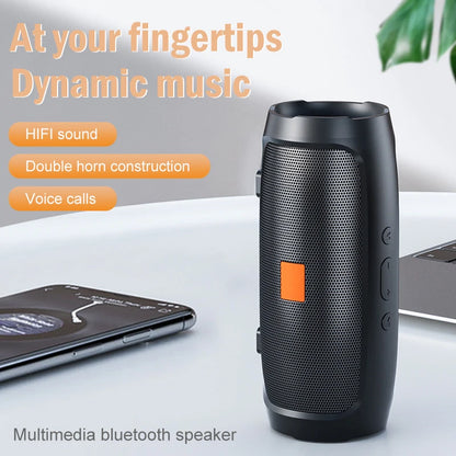 Bluetooth Speaker Dual Speaker Stereo Outdoor TF usb Playback Fm Voice Broadcasting Portable Subwoofer 50 Wireless Speaker
