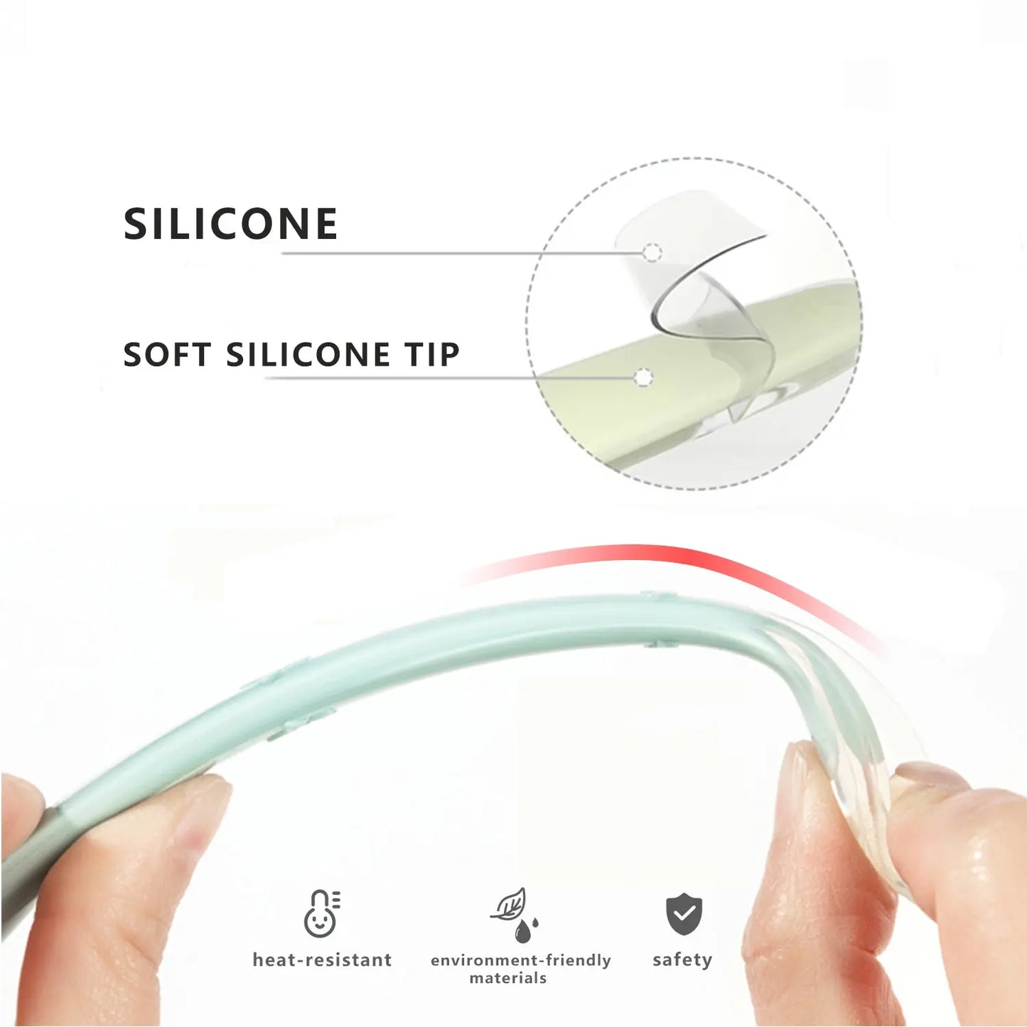 Baby Silicone Soft Spoon Training Feeding Spoons for Children kids  Infants Temperature Sensing