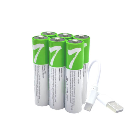 Aaa Rechargeable Battery High Capacity 1.5 V Suitable for Remote Control/Toys/Mouse, Fast C Fast Charging, 1.5 V, Remote Control, Mouse, Electric Toy Battery + C Cable, Recyclable 2000 Times + Extra Long Battery