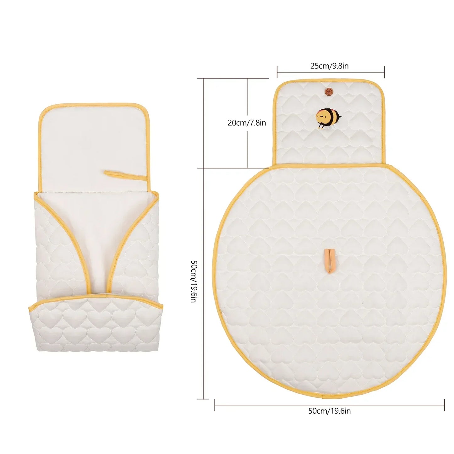 Baby Foldable Diaper Changer Baby Changing Mat Waterproof Changing Pad Portable Diaper Bag Newborn Bedding Supplies Storage Bags