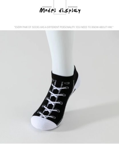 5 pairs of autumn and winter men's sports socks for summer leisure, sweat wicking, comfortable, lightweight, breathable basketba