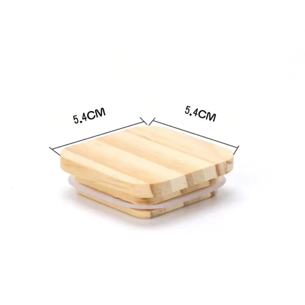Wood Mason Jar Lid Reusable Canning Caps Various Sizes Bottle Sealing Caps Wide Mouth Cover Wood Lids Kitchen Organization