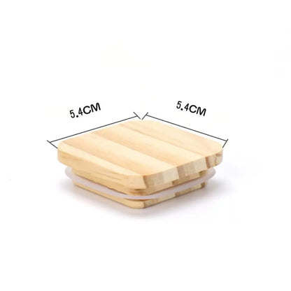 Wood Mason Jar Lid Reusable Canning Caps Various Sizes Bottle Sealing Caps Wide Mouth Cover Wood Lids Kitchen Organization