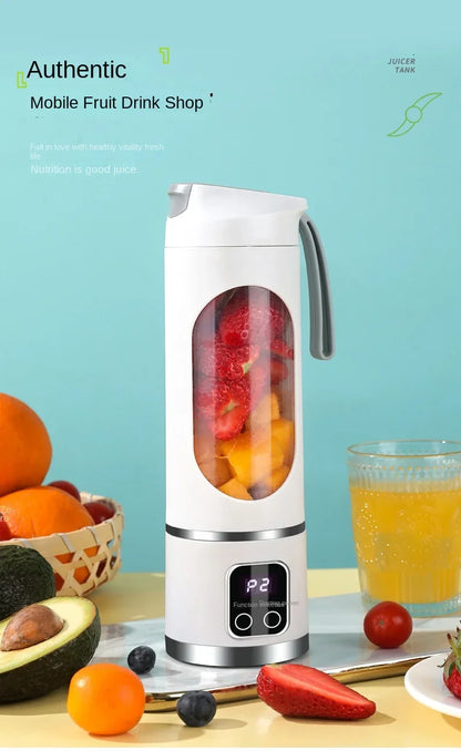 Household  Mixer Machine Portable Blender Crushed  Electric Juicer With 3 Speed 450ML Large Capacity Digital Display Juice Cup