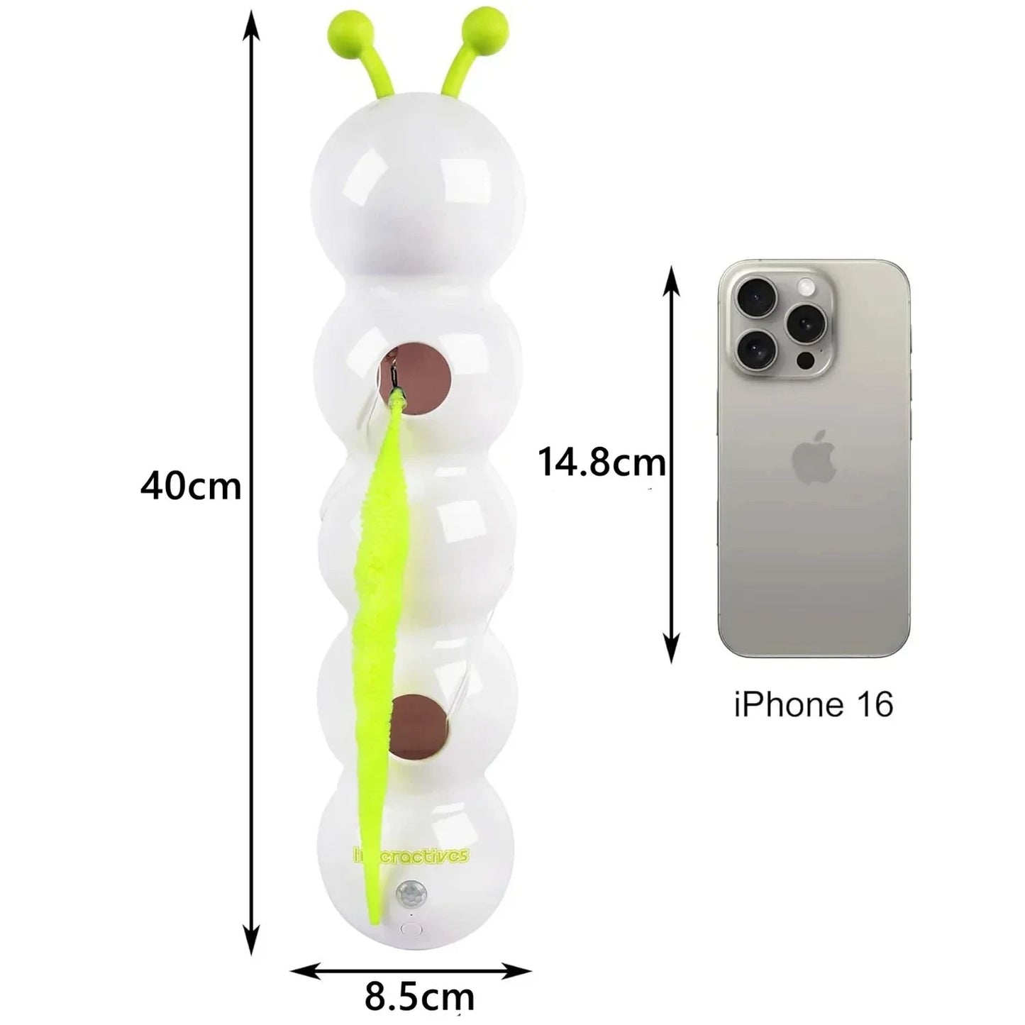 Intelligent Sensing Cat Toy Interactive Cat Stick, Durable, Automatic Swinging, Self-entertainment and Stress-relieving Wonder
