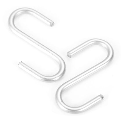 100Pcs Multifunctional Mini S-Shaped Hooks Bathroom Kitchen Household Hanger Storage Holder Organizer Hook Rails Metal S Hanging