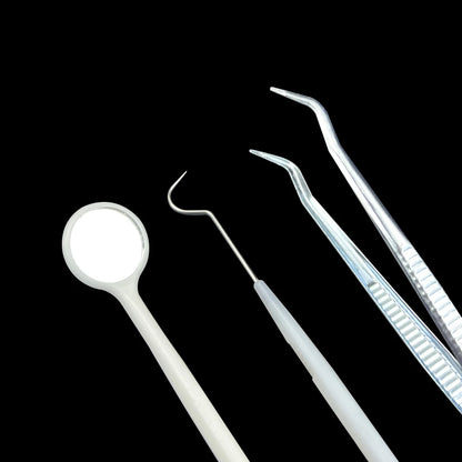 Dental Tool Kit Stainless Steel Instrument Disposable Cleaning Tools Mouth Mirror Probe Hook Pick Tweezer Set dentista Oral Care