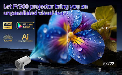 2025 Hot New Projector 4K Bluetooth 5.0 Dual Wifi6 260ANSI All Winner Support 1080P 1280*720P Mini Home Cinema Outdoor Projetors
