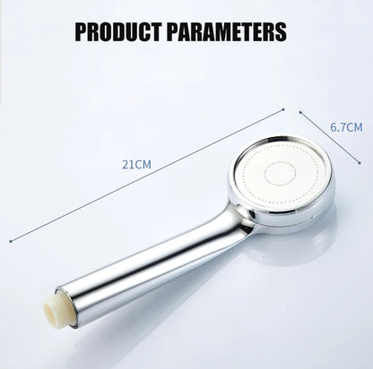 High Pressure Water Saving Rainfall Shower Head Bathroom Accessories ABS Chrome Holder Showerhead  Bathroom Accessories