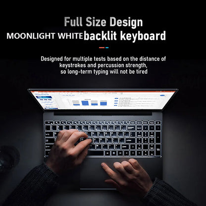 CARBAYTA Laptop 15.6 Inch IPS Screen 16GB RAM Intel Celeron N5095 Business Netbook Windows 10 11 Pro Gaming Office Notebook Pc