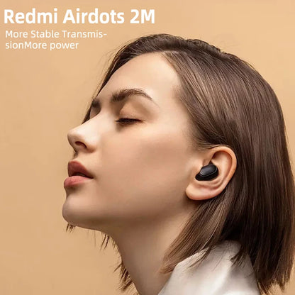 Xiaomi Redmi Airdots 2 Bluetooth Earphones Sport Music Gaming Outdoor Mini Wireless Headset with Mic Headphones In Ear Earbuds