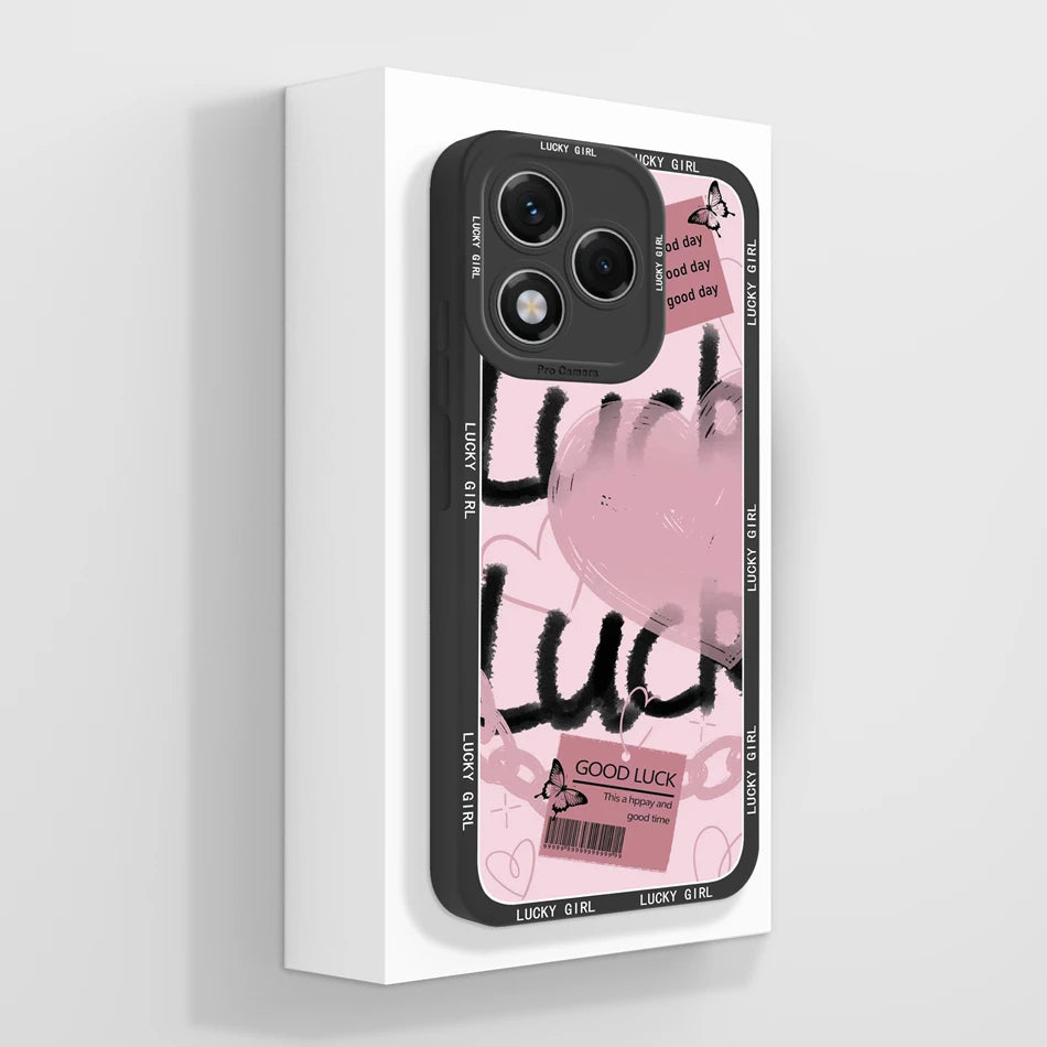 For Honor 400 Lite Case Simple Butterfly Soft Liquid Silicone Full Protection Back Cover For Honor 400Lite 5G Phone Protectors