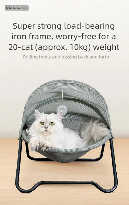 This floating pet bed has the features of moisture-proof, breathable, detachable, easy to clean, scratch-resistant and durable.