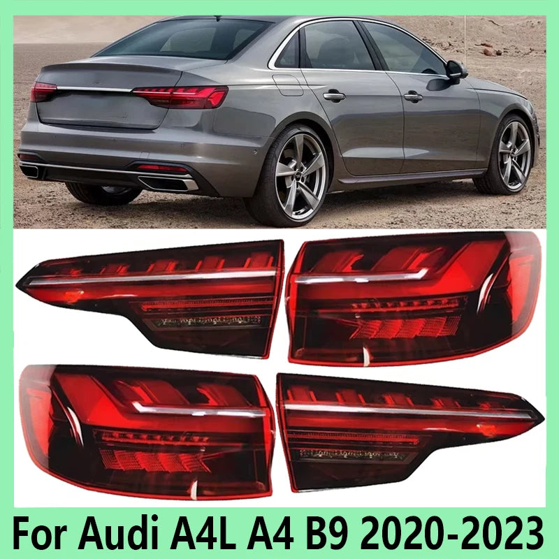 Auto Accessories Tail Light Assembly Turn Light Brake Warning Light Rear Bumper Light For Audi A4L A4 B9 2020 2021 2022 2023