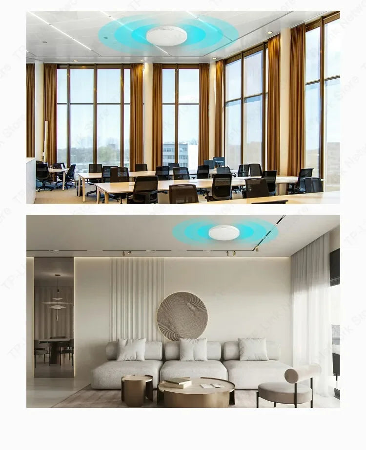 TP-Link Wi-Fi7 BE5100 Ceiling Access Point Range Wireless AP 5G Router Signal Booster POE  Wifi Booste Extender Long Range