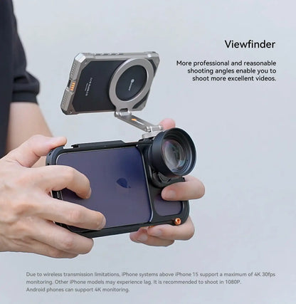 Fotorgear MS01 Selfie Vlog Monitor Screen For Smartphone Magnetic Selfie Screen Display for iPhone Android Phones