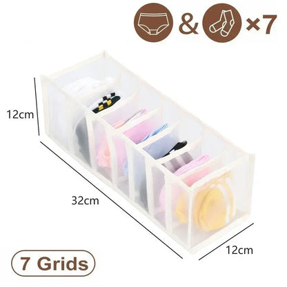 Closet Organizer Underwear Organizer for Wardrobe Clothes Organizers Cabinets Drawer Organizers Bra Socks Storage Organizer Box
