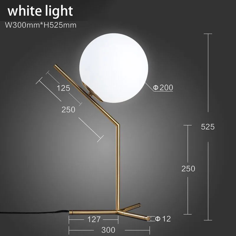 Nordic Creative Ins Style Internet Celebrity Douyin Decorative Lamp Reading Desk Study Modern and Simple Bedroom Bedside Lamp