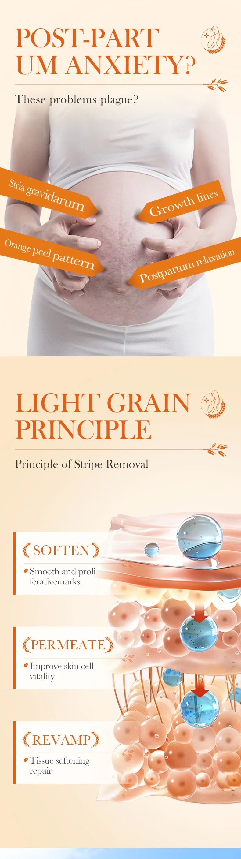 Stretch Marks Permanent Removal Cream Stretch Marks Maternity Improves Fine Stretch Mark Remove Skin Cracks Firming Body Creams