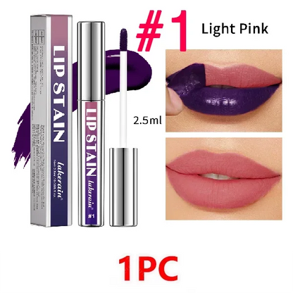 Peel Off Lip Stain Reveal Long Lasting Waterproof Pink Lip Tint Transfer Proof Non-stick Cup Natural Lip Stain Women's Cosmetics