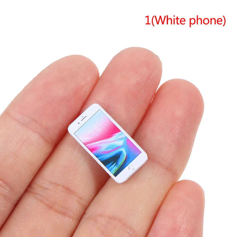 1:12 Scale Miniature Dollhouse Mobile Phone Model for Doll House Decoration