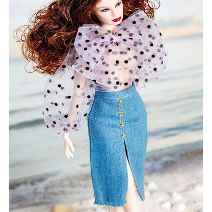 Fashion Doll Party Clothes Casual Wears Elegant PU Leather Coat 10 Styles Princess Windcoat Skirt 11.5