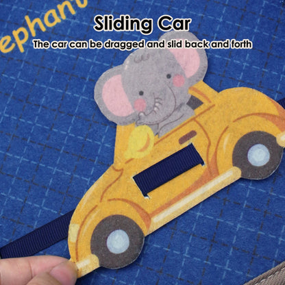 1pcs Montessori Busy Book Baby Early Education Book，Puzzle Toy, Animal Cognitive Fabric Book, Repeated Paste Book & Sensory toys