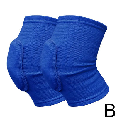 1 Pair Sports Compression Knee Pads Elastic Knee Protector Thickened Sponge Knees Brace Support For Dancing Workout Training