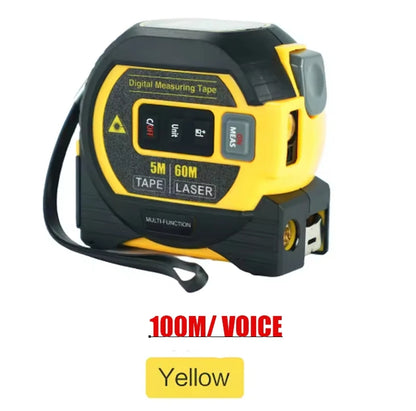 3 In 1  Laser Tape Measure Laser Distance Measuring Rangefinder Infrared High-precision Digital Electronic Ruler Measuring Level