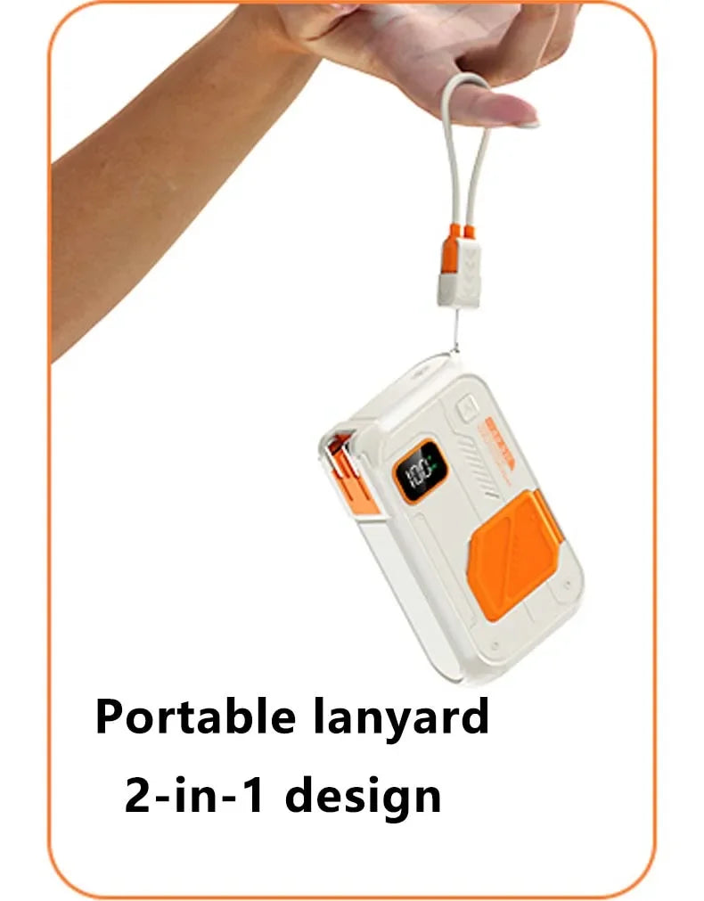 3 in 1 Energy Storage Charger Portable Wireless Power Bank 22.5w with Stand 20,000mah Waterproof & Sturdy Design