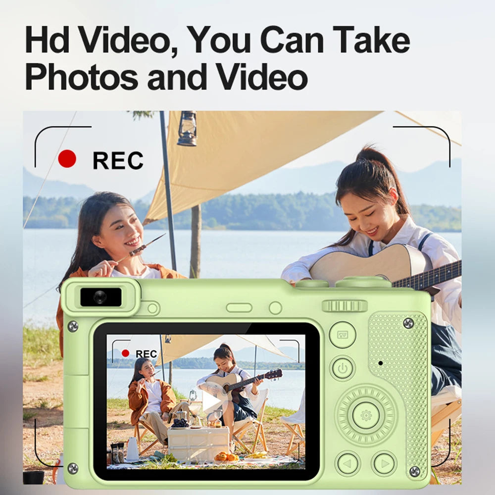 HD 50MP Digital Camera Autofocus Vlogging Camera with 2.4" Large Screen Camcorder Camera For kids Beginner Camera 8x Dual Camera