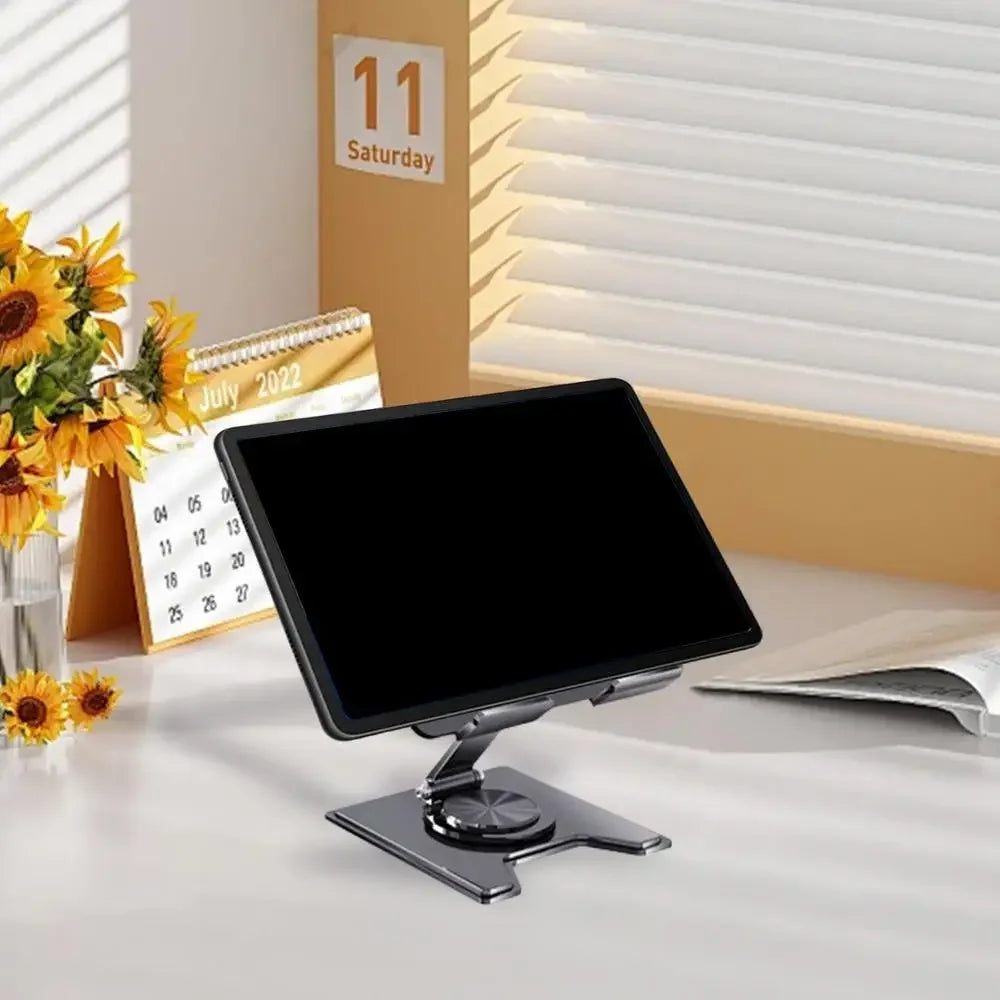 Tablet Holder Rotatable Hollow Tablet Stand Laptop Holder Tablet Mount Tablets Mount Bracket Stable & Foldable For Offices