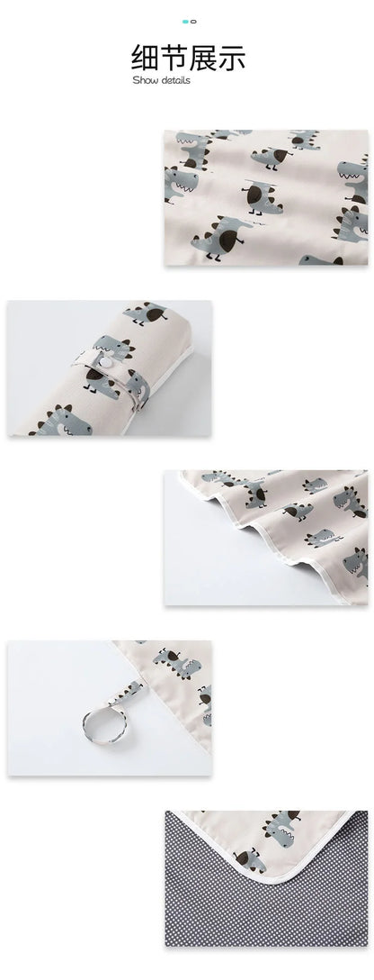HappyFlute 35*60CM Washable Baby Diaper Changing Mat Soft 100%Polyester Portable Changing Pad Waterproof Cover Mattress For Baby