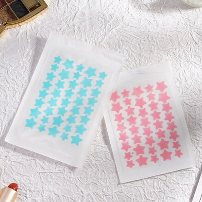 40pcs Colorful Star-Shaped PE Pimple Patches - Cute and Invisible Pimple Cover Stickers for Pimple Removal