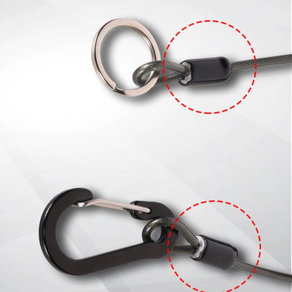 1.2/2m Fishing Missed Rope Anti-Lost Spiral Spring Lure Plier Lanyard Retractable Spring Elastic Rop Fishing Lanyards Outdoor