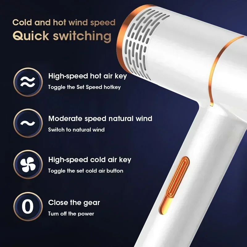 Hair Dryer 110V/220V Professional Powerful Hair Dryer FastHeating Salon Hair Styler Tool High-speed Hair Dryer For HomeDormitory