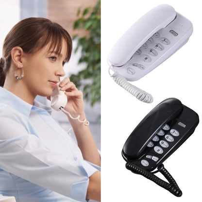 Wall Mounted Phone Fixed Landline Desktop Telephones with Call Light, Mute, and Redial Function Clear Sound 96BA