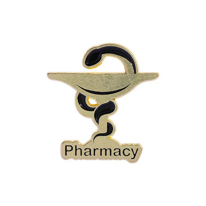 Veterinary Pharmacy Symbol Caduceus Snake Enamel Pins Odontologia Nutricao Fisioterapia Medical Health Badge Brooch Doctor Nurse