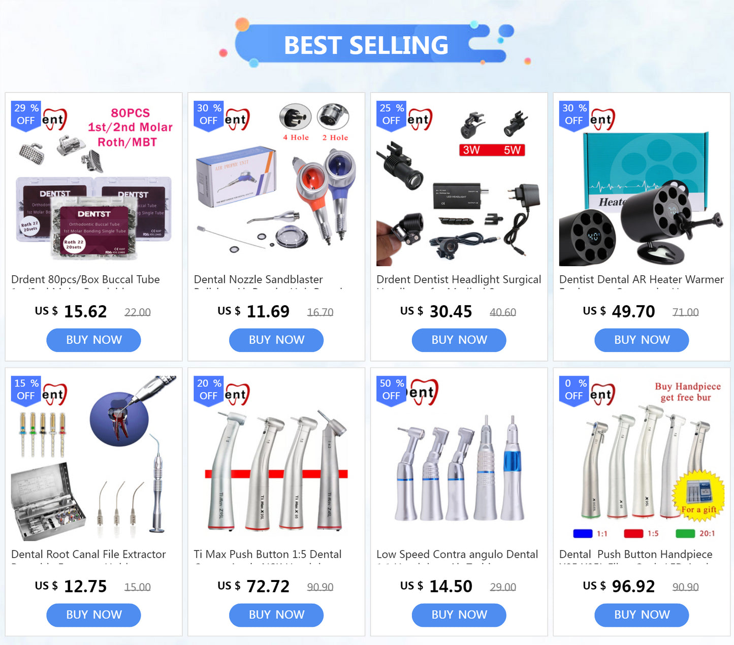 Drdent Endo Gutta Teeth Whitening Oral Hygiene Dental Equipment Tooth Gum Cutter LianCare Dental Cutta Percha 4 Tips Dental