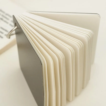 80-320Sheets Portable Notebook with Binder Rings Spiral Mini Notebook Study Cards Book Red/Yellow/Green/Black Student Stationery