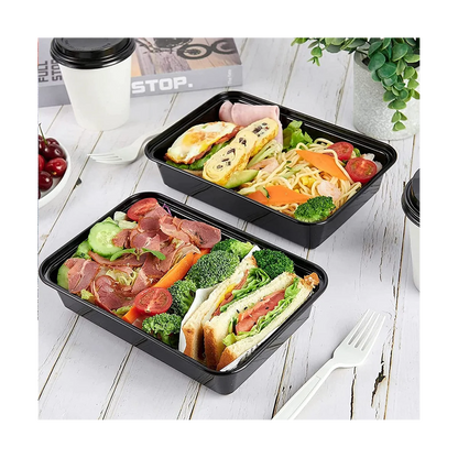 50-Pack Meal Prep Containers Reusable To-Go Food Containers Plastic Bento Boxes Food Storage Lunch Box