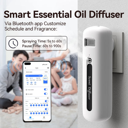 Smart Essential Oil Diffuser Home Plug In Diffuser With LED Screen Visual Intelligent Control with Timer for Home Office Hotel