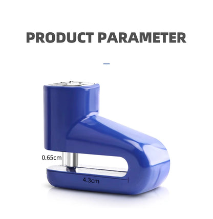 Motorcycle Lock Security Anti Theft Bicycle Motorbike Motorcycle Disc Brake Lock Theft Protection for Scooter Safety Bike Lock