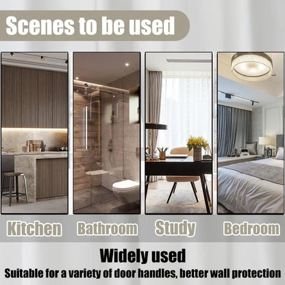 1/10Pcs Door Stops Silicone Door Handle Buffer Wall Protection Doorknob Bumper Furniture Protected Crash Pads Shockproof Rings