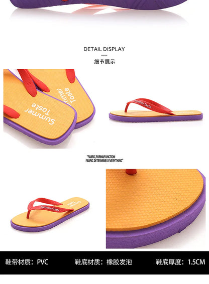 2022 Summer Flip Flops Men's Fashion Flip Flops Non Slip Bathroom Bath Slippers Beach Slippers Men Slippers Men Shoes