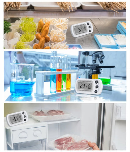 Electronic Digital Refrigerator Thermometer LCD Screen Fridge Freezer Temperature With High & Low -20°C To 50°C Anti-humidity