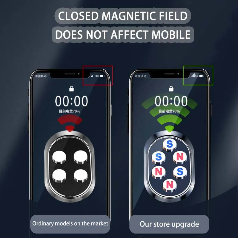 Metal Magnetic Attraction Car Phone Mount GPS Holder For RS Audi TT RS RS4 RS3 SS RS 6 RS 5 RS8 TT Accessories Front Bumper Logo